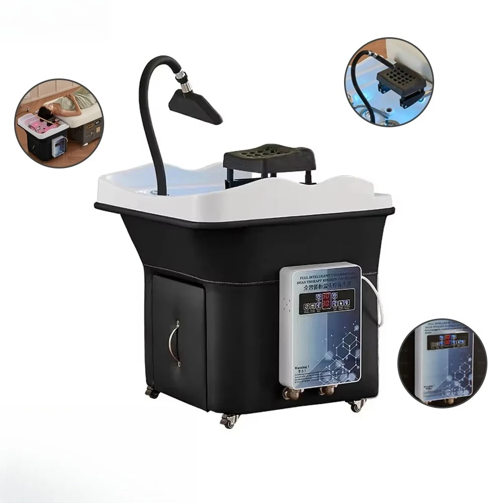Shampoo Basin Water Circulation Fumigation Spa Machine Head spa Equipment Hair Washing Bed Accessories Movable Splicing