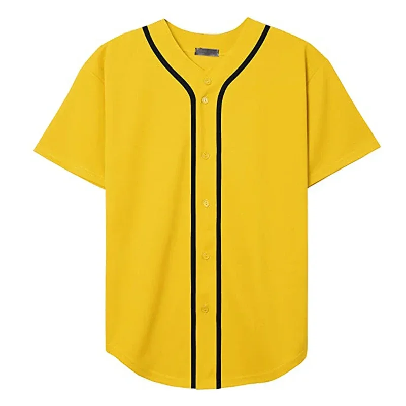 NEW Baseball uniform leisure and comfortable sports outdoor men's softball uniform digital printing short-sleeved baseball shirt