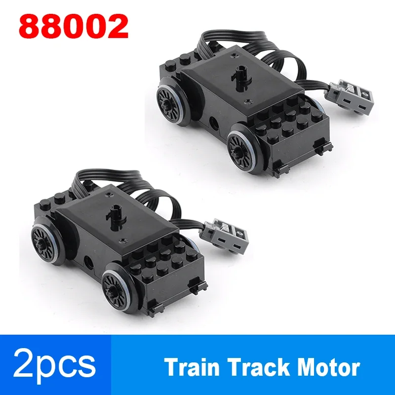 88002 Zugmotor – MOC Power Functions Geschwindigkeitsmotor für Legoeds – kompatible Züge, DIY-Autos, Schiene 10254/53401/53400