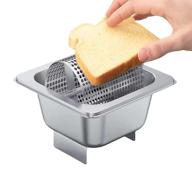 Rouleau à Beurre En Acier Inoxydable 1 Litre Avec Support Et Spatule - Distributeur Pour Petits Pains, Burgers Et Pain, Facile à Nettoyer Etaleur De Beurre