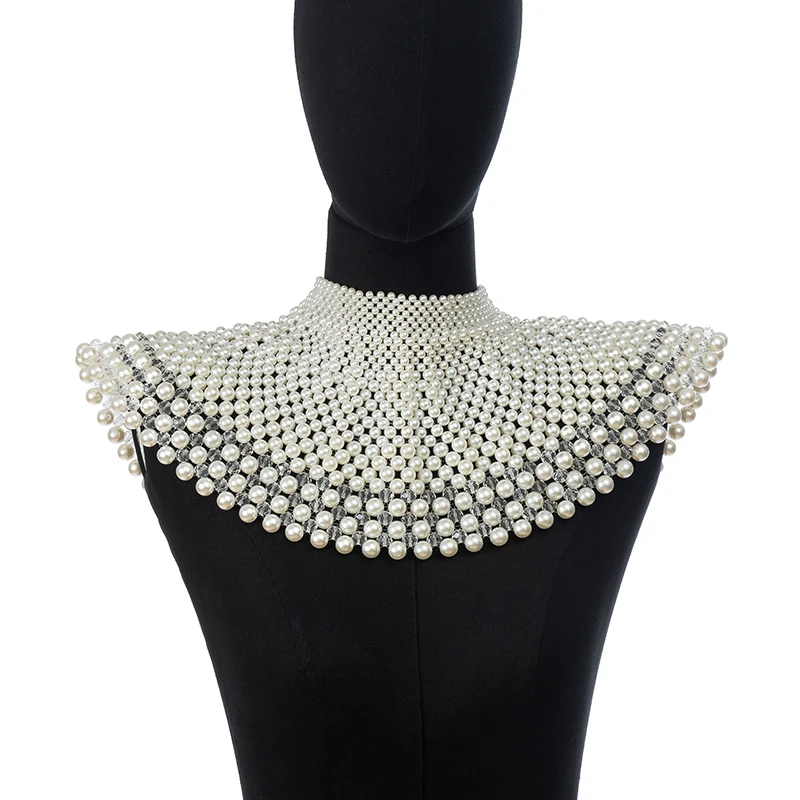 Crystals Bead Wedding  Jewelry Necklaces Accessories for Girls Evening Dress Shawl Bridal Shoulders Chain