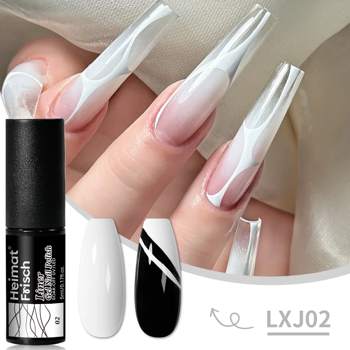 مجموعة 5 مل من جل الرسم اللامع، جل الرسم الملون، أظافر جل قابلة للإزالة، لفن الأظافر. #2