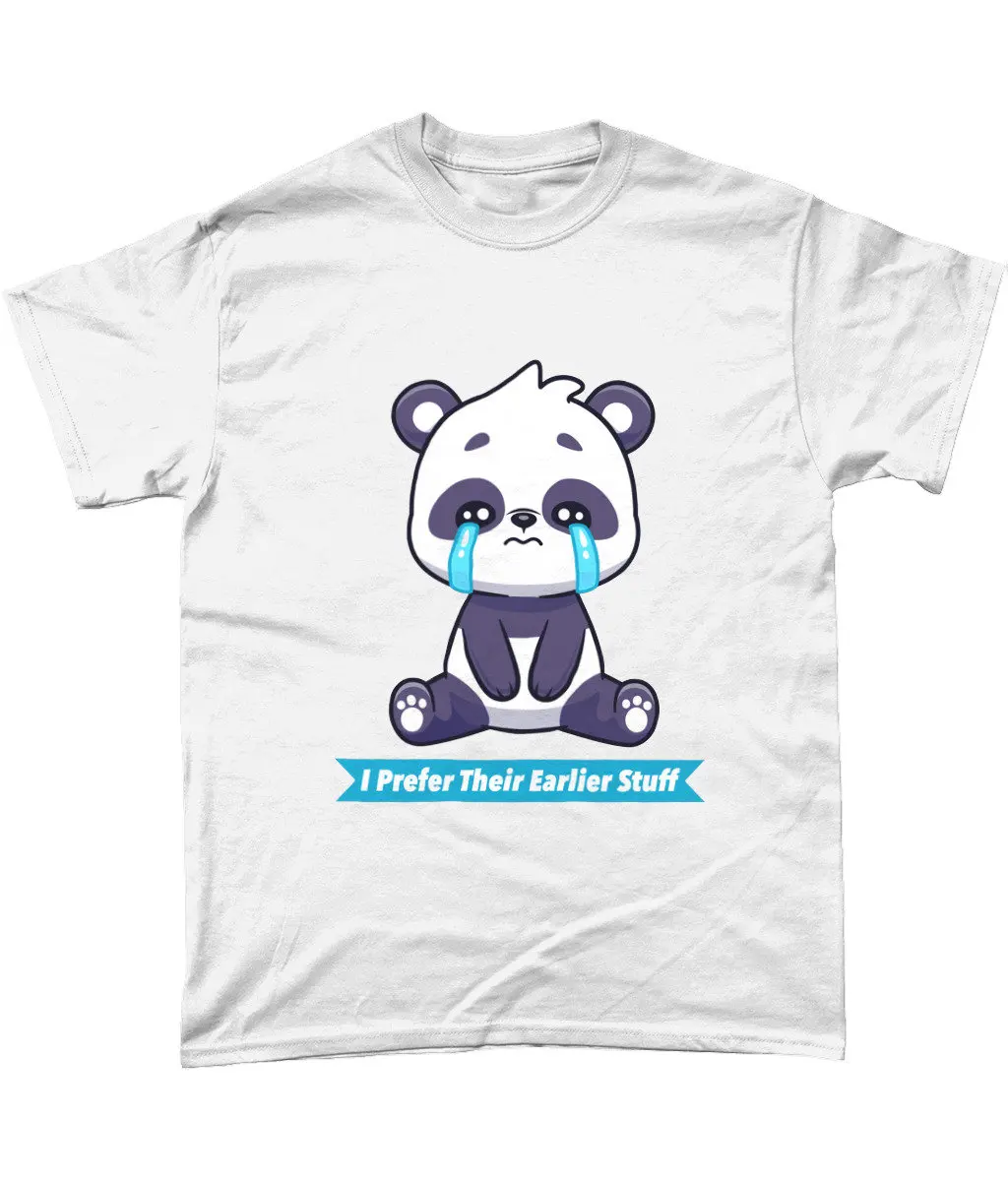 تي شيرت Muso Panda I Favor their Earlier Stuff باللون الأسود أو الأبيض بمقاسات S 5XL شحن مجاني في المملكة المتحدة