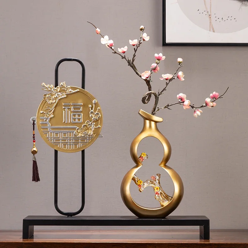 النمط الصيني القديم الجديد النمط الصيني المفروشات الكبيرة الراقية عالية الجودة المدخل ديكورات المنزل النمط القديم #5