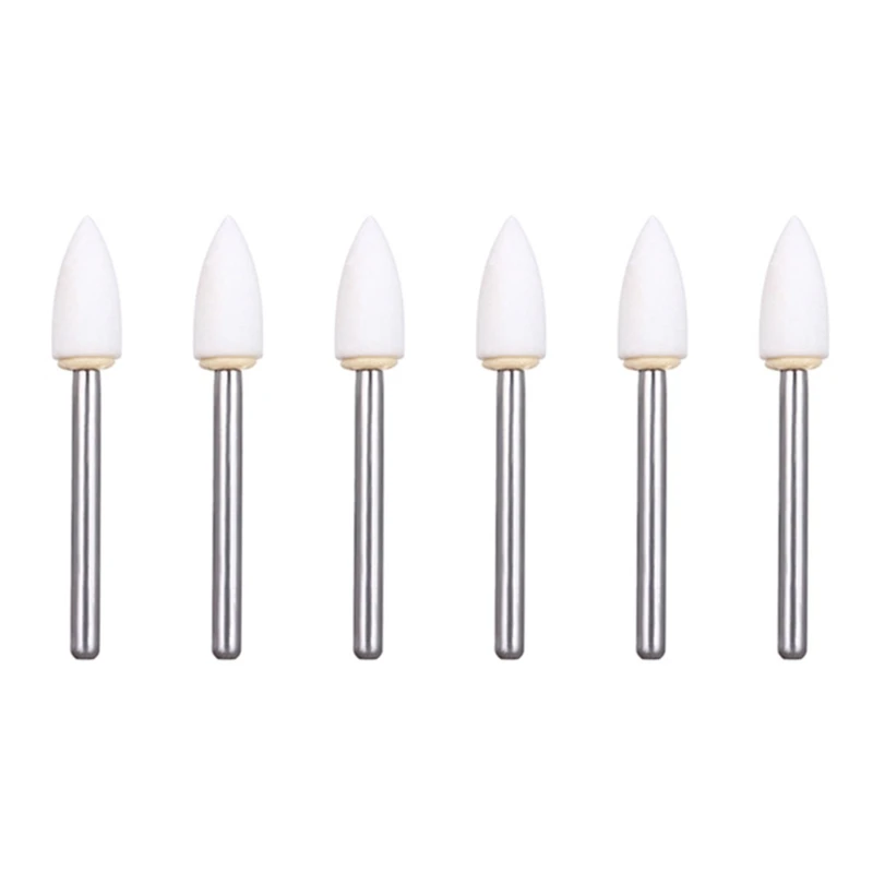 12pcs/box Dental White Stone Polishing FG Burs Cone/Flame/Round Shape Abrasion Bur For Polishing CN1 FL2 RD1 Dentistry Materials - view 6