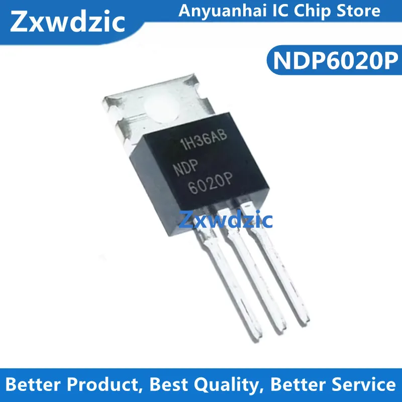 10pcs New Original NDP6020P NDP6020 TO220 6020P P-Channel FET Power Tube Chip 20V 24A