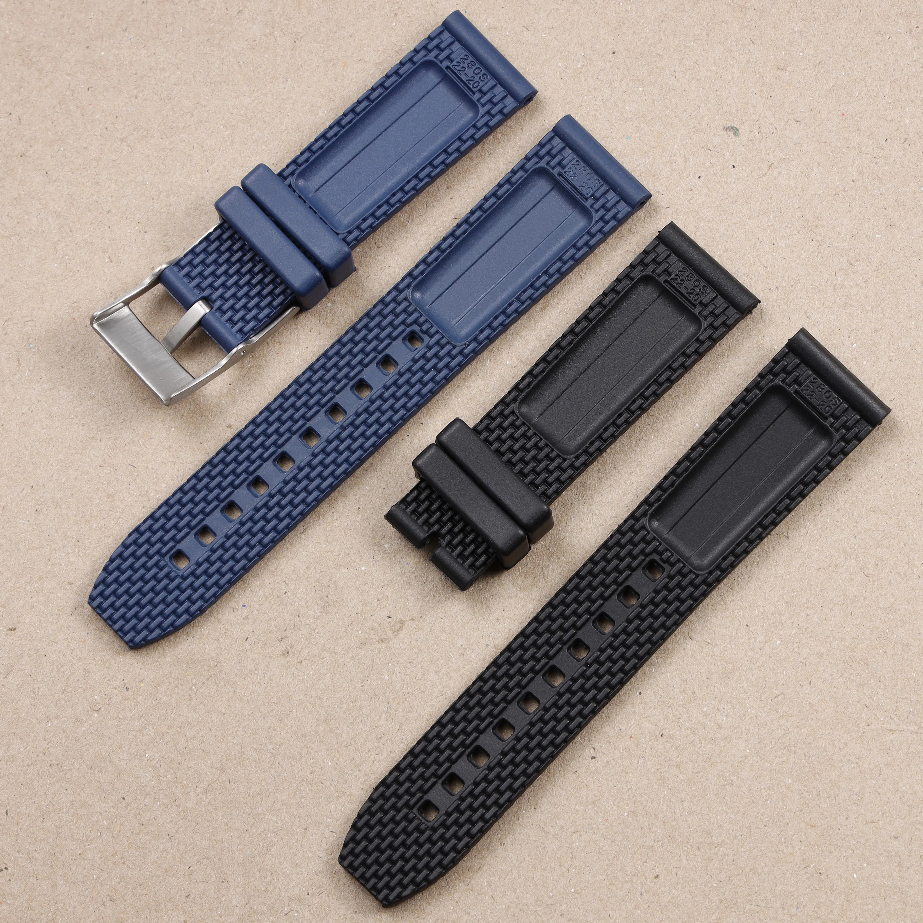 New Durable Rubber Watch Band For Breitling Strap Avenger Superocean Heritage Wristband Waterproof Silicone Bracelet 22mm 24mm