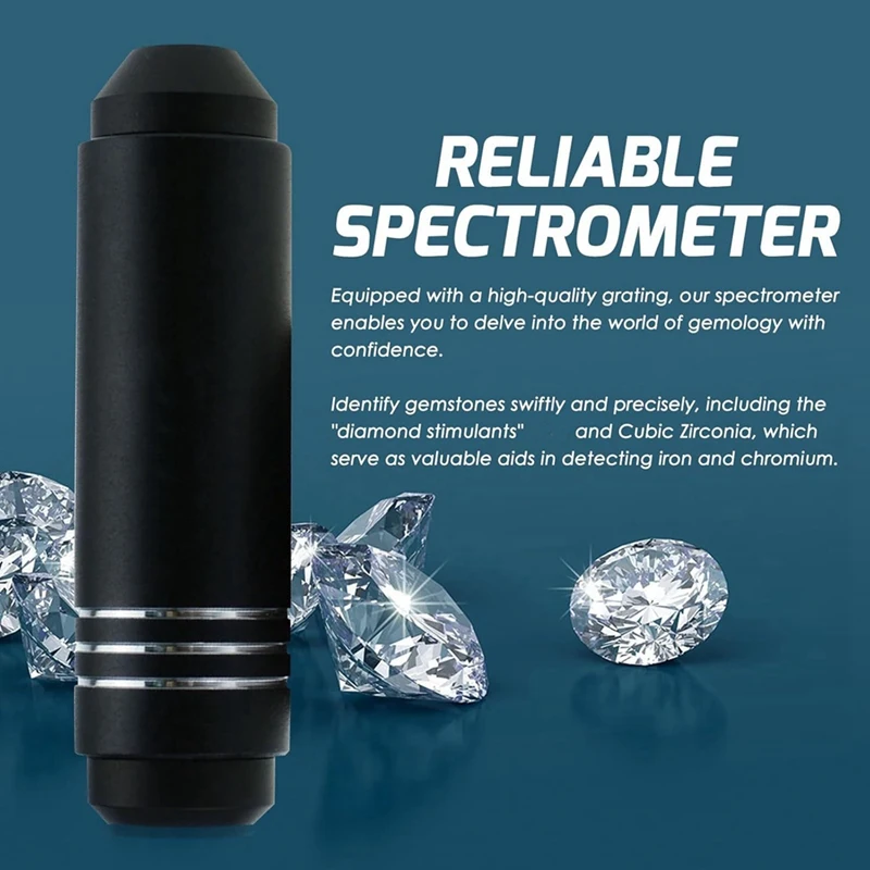 Handheld Diffraction Spectrometer,Pocket Grating Gem Spectrometer In Gem Tools,Jeweler's Loupe,Identification Of Jewelry