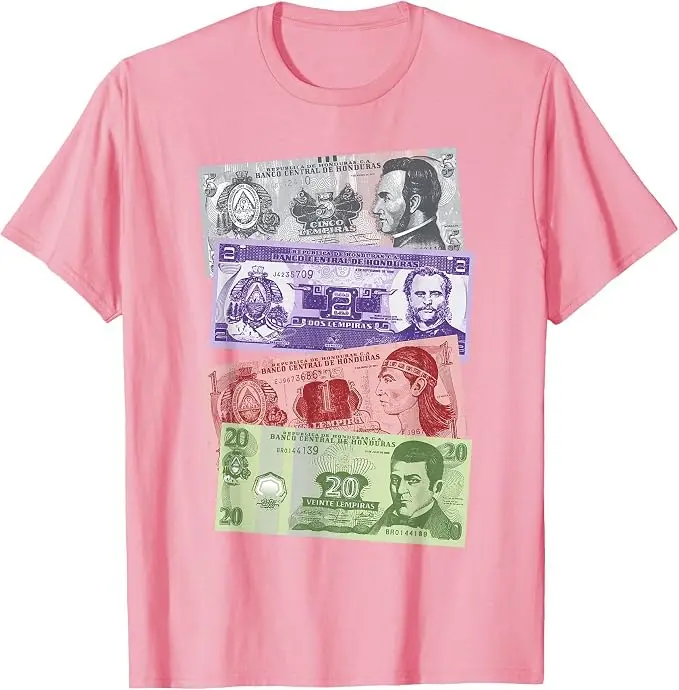 Honduras Billetes, Lempiras T-Shirt Y2k Persönlichkeits-Grafik-Bekleidung für Frauen Männer A Por Baleadas Catrachos Neuheits-Geschenk-T-Shirt-Oberteile – Detail 15