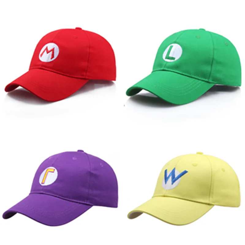 Game Super Luigi Bros Sun Hats Cosplay Costumes Props Baseball Cap Gift