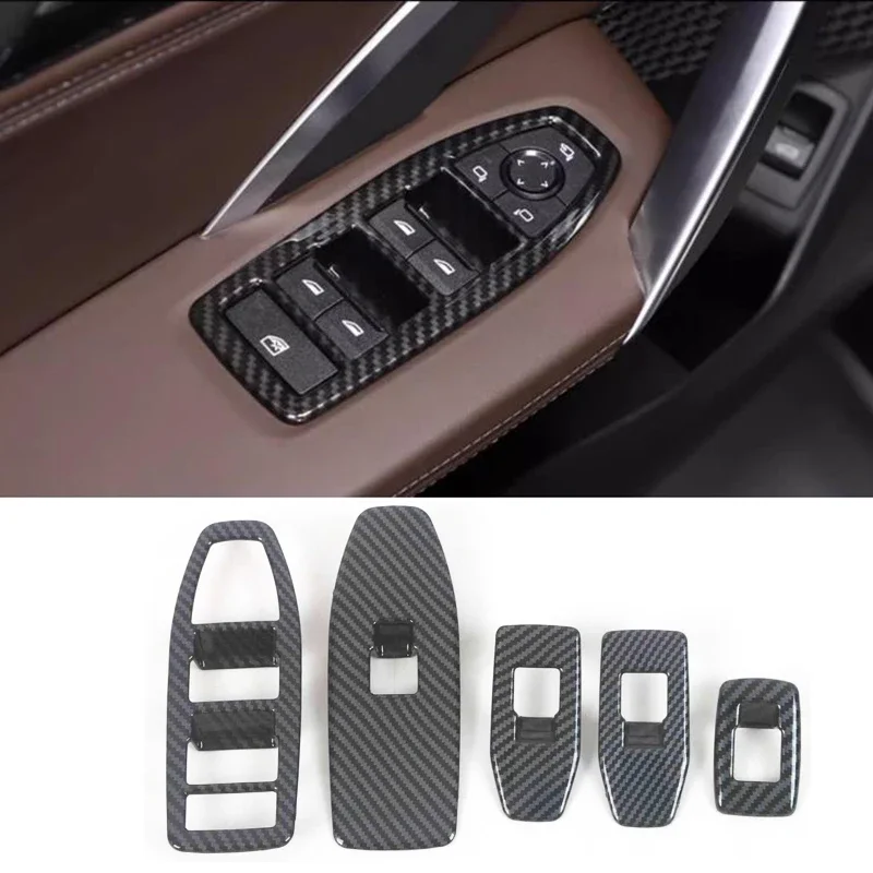 

Автомобильный стеклоподъемник, фоторамка, защита для Bmw X1 U11 IX1 2023 2024, комплект аксессуаров из углеродного волокна, автоматическая модификация