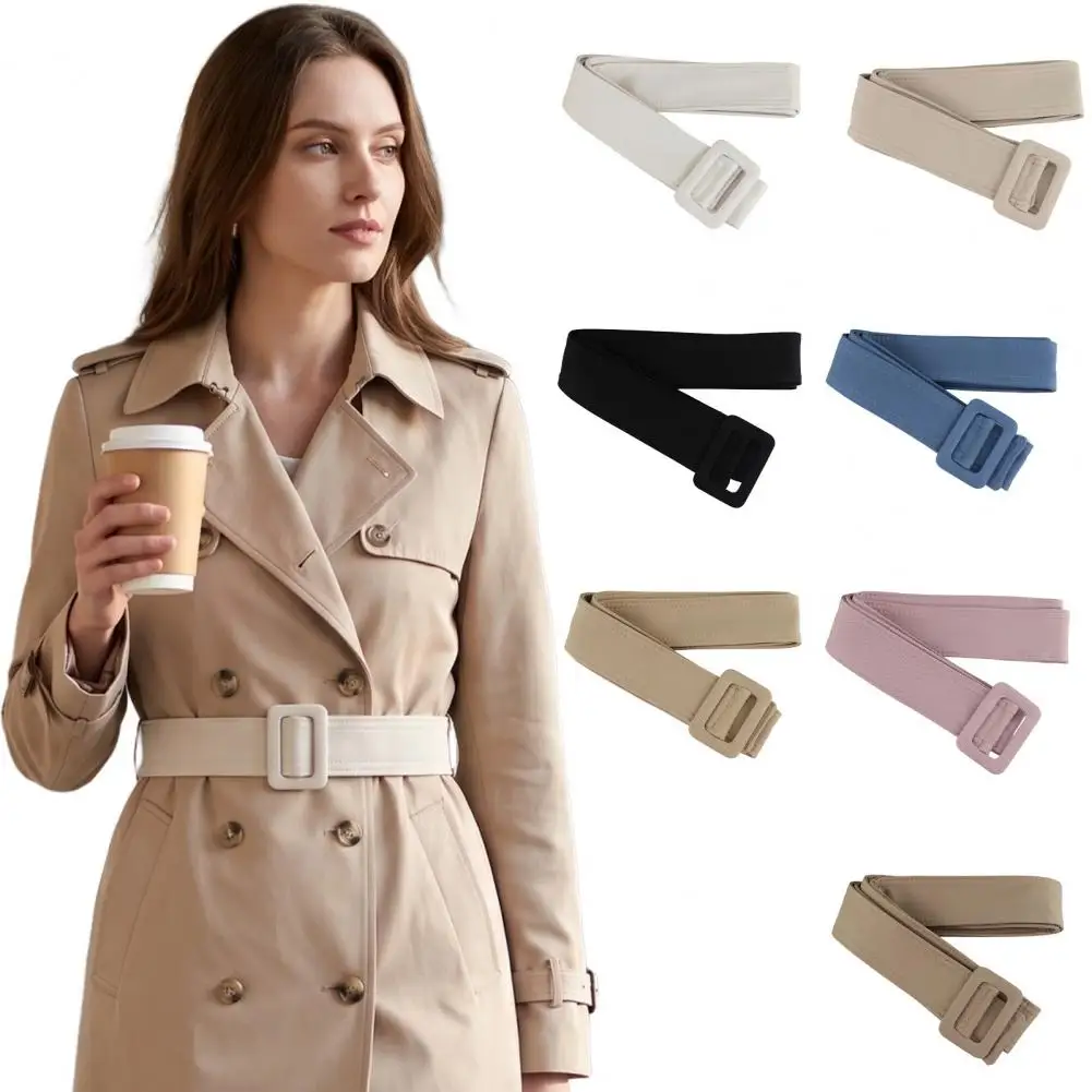 Women Trench Coat Belt Stylish Overcoat Jacket Tie Belt Casual Fashion Down Coat Dress Replacement Waistband Belt