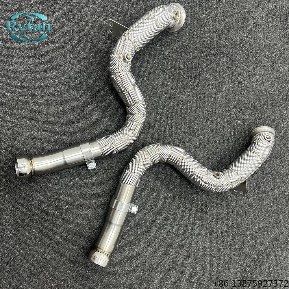 

Выхлопная система Rytan из нержавеющей стали 304 с прямыми трубами Valvetronic и теплозащитным экраном для W205 C63 4.0T