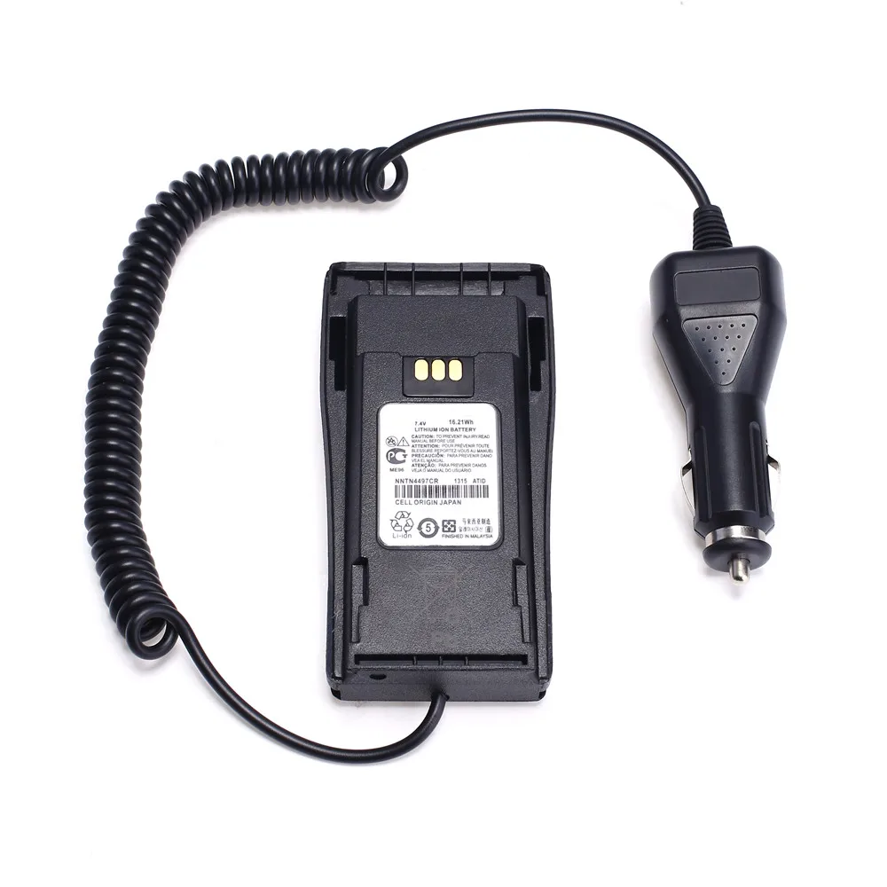 Car Radio Battery Eliminator 12V Adaptor for Motorola Gp3188 Gp3688 Cp040 Ep450 Walkie Talkie Two Way Radio