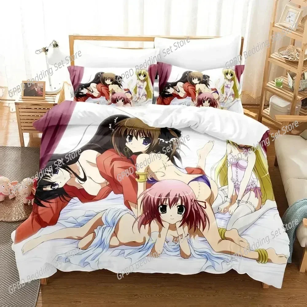 Anime Student Councils Discretion 3D Bedding Set Duvet Cover Pillowcases Single Twin Full Queen King Size Home Decor Quilt Boys