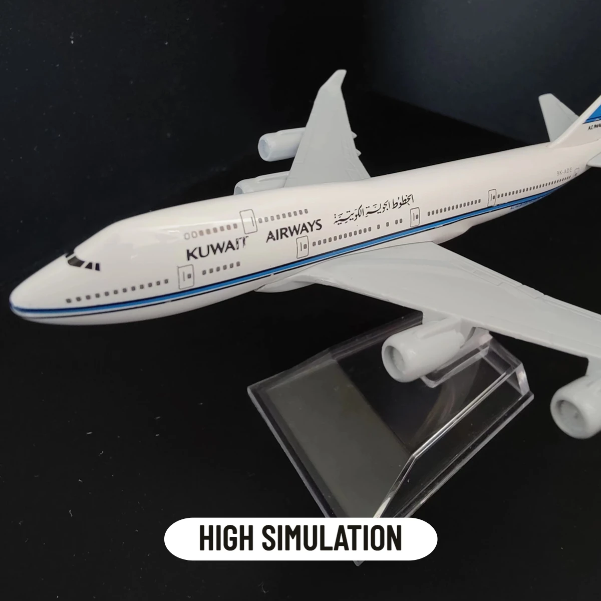 Scale 1:400 Metal Aircraft Replica KUWAIT B747 Airlines Boeing Airplane Diecast Model Miniature Home Office Decor Kid Boy Toy