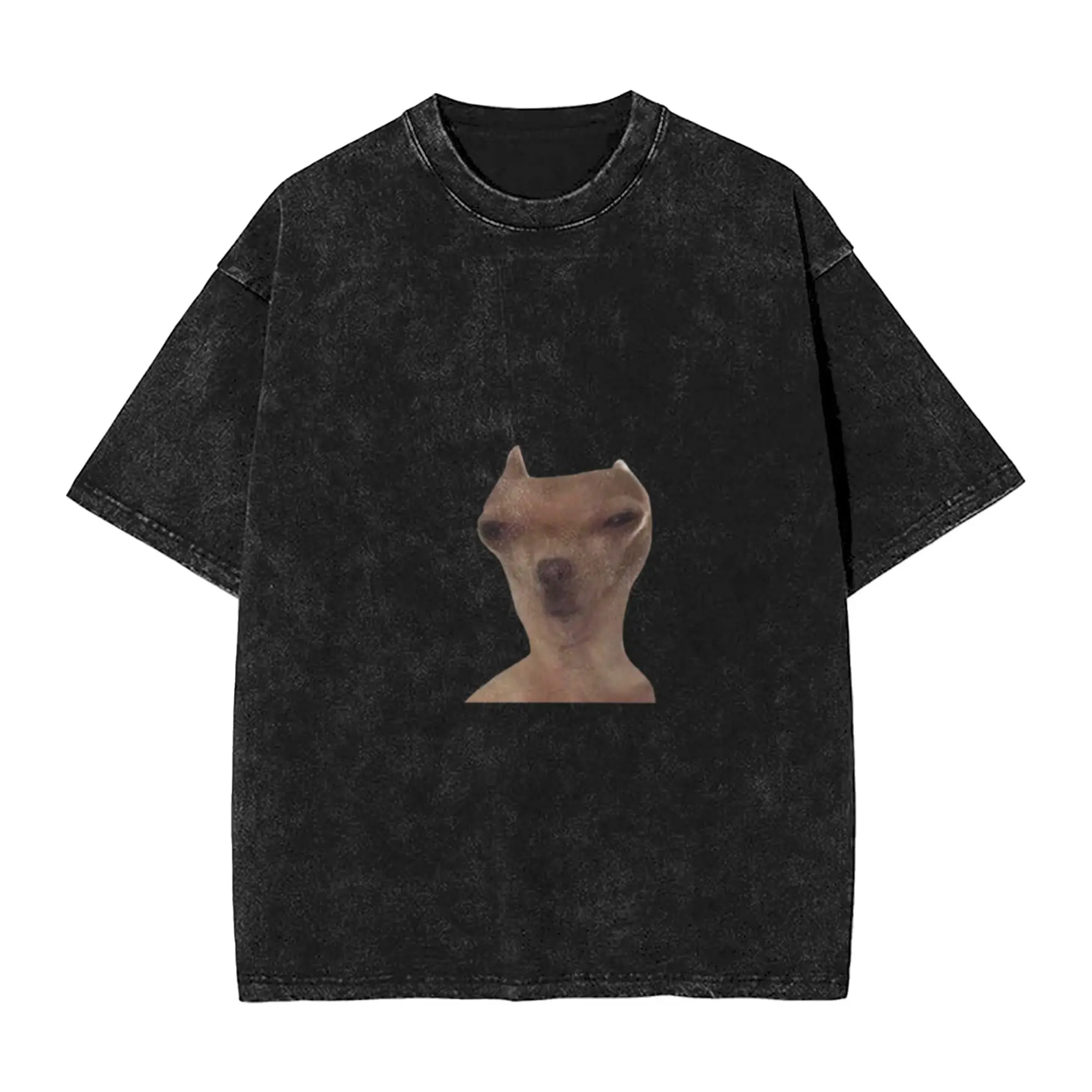 Alien dogo meme Classic Stylish A Vintage Oversized Cotton T-Shirts