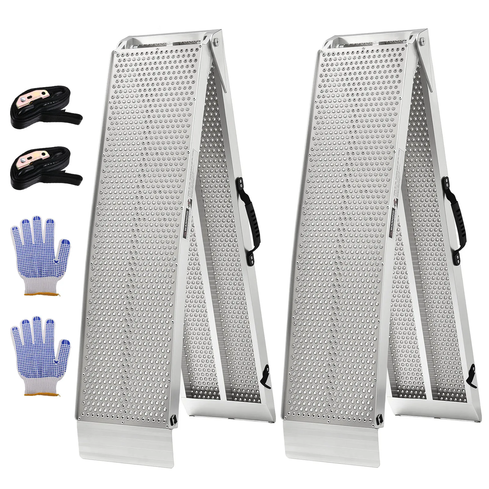 

Motorcycle Ramps Portable Loading Ramps for Pickup Trucks 1500 LBS Capacity 7.5FT Aluminum Folding Ramps for ATVs, Lawn Mowers