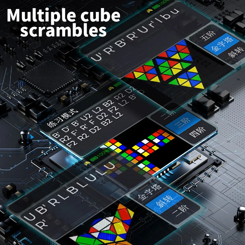 [CubeFun] Cubo mágico Zeal con temporizador inteligente, Cubo mágico de velocidad profesional para entrenamiento de competición educativa, juguetes para niños