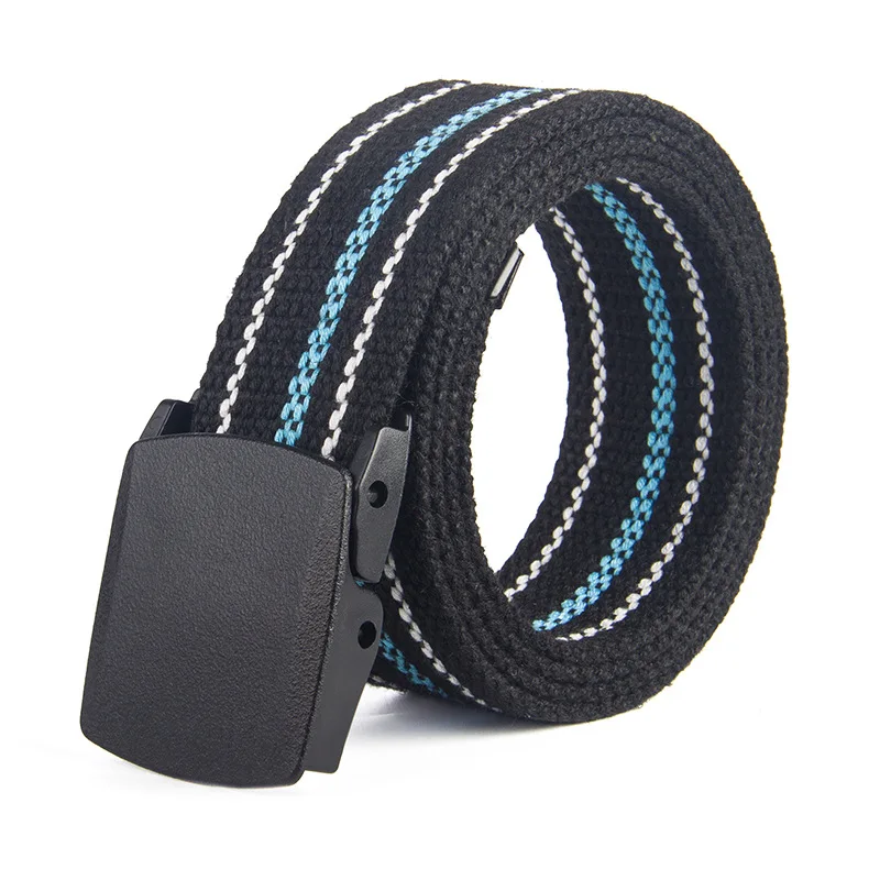 جديد سير من القنب الرجال النساء حزام خصر موضة مشبك بلاستيكي عادية كاوبوي 3.8 سنتيمتر أحزمة Ceinture ل جان مصمم حزام رجالي