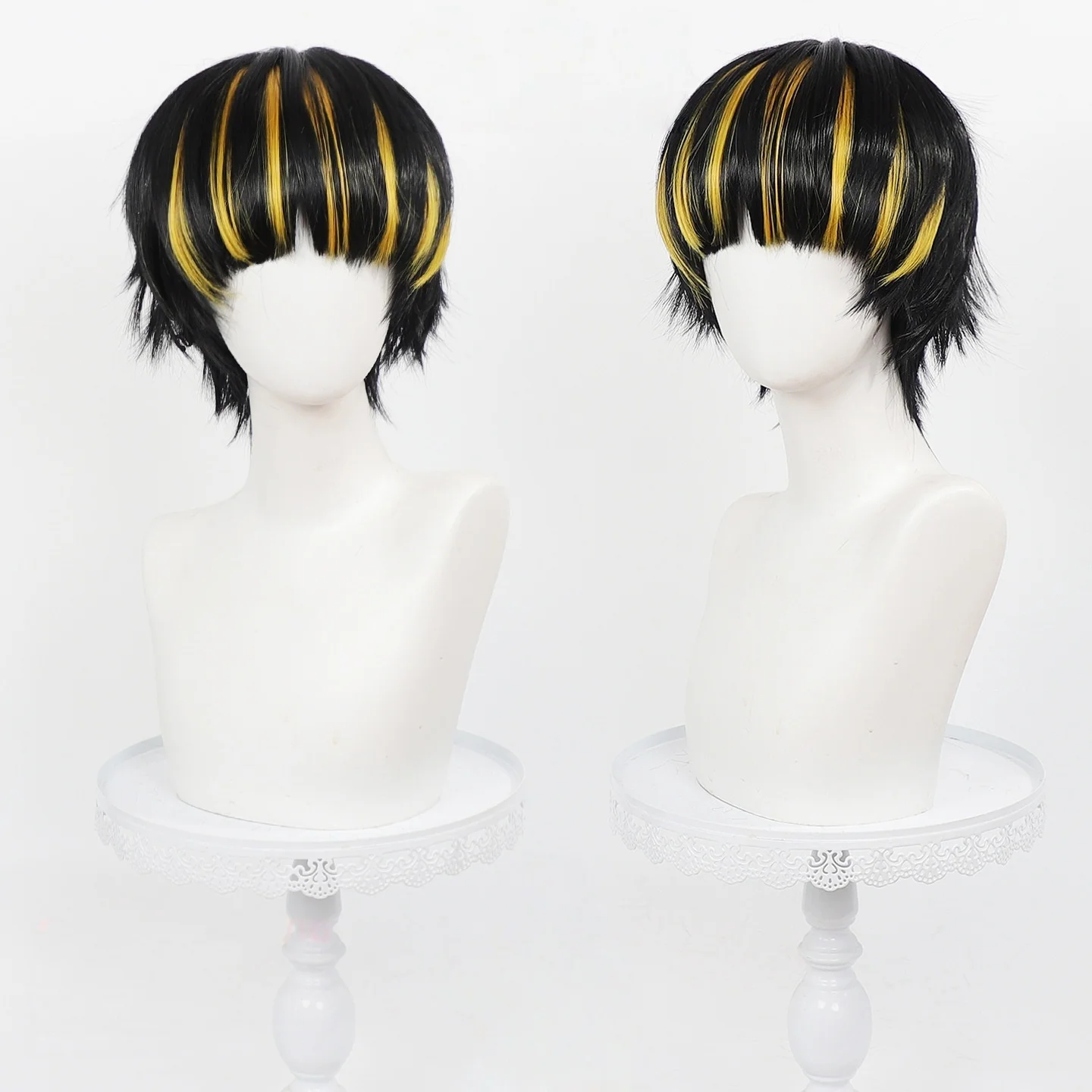 Anime Game Limbus Company Cosplay Wig Vespa Crabro Hair Rose Net Wigs