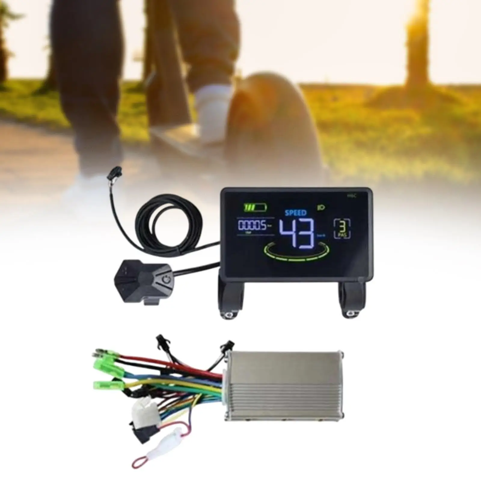 

Electric Bike LCD Display Electric Bike Speedometer Outdoor Cyclocomputer Modification Tool Multi Function Cycling Computer