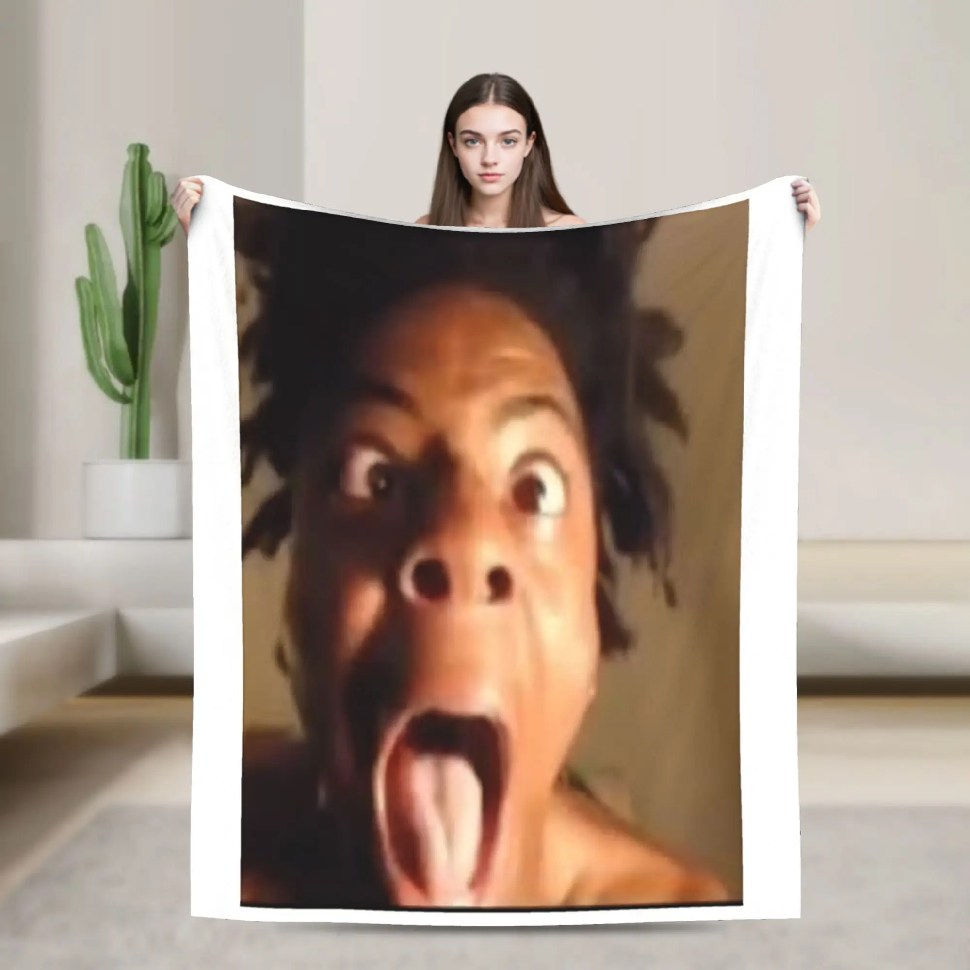 IShowSpeed Funny YouTuber Blanket  Camping Flannel Throw Blanket For Home Decor Super Warm Design Quality Bedspread Gift Idea