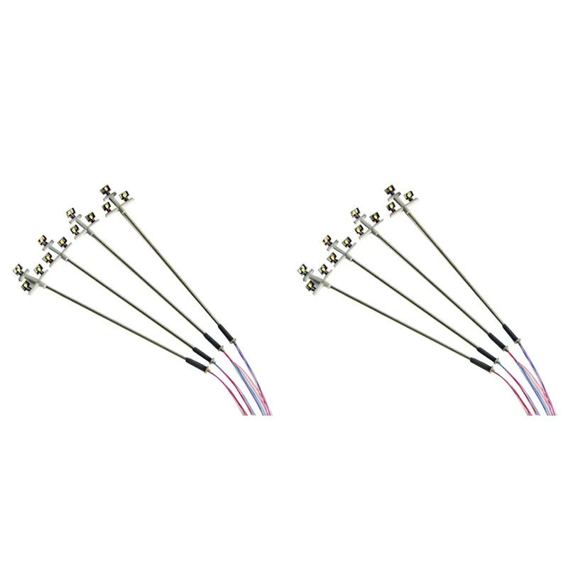 

8 шт. 3 В светодиодный миниатюрный набор ламп, модель уличного фонаря для поезда Хо, железной дороги, песочный стол, комплект освещения сцены