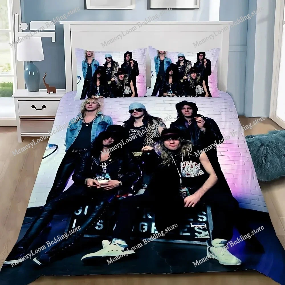 

Duvet Cover Pillowcase Bedding Set Hot Band G-Guns N R-Roses Adult Boy Girl Bedroom Decoration Children Single Double Large Size