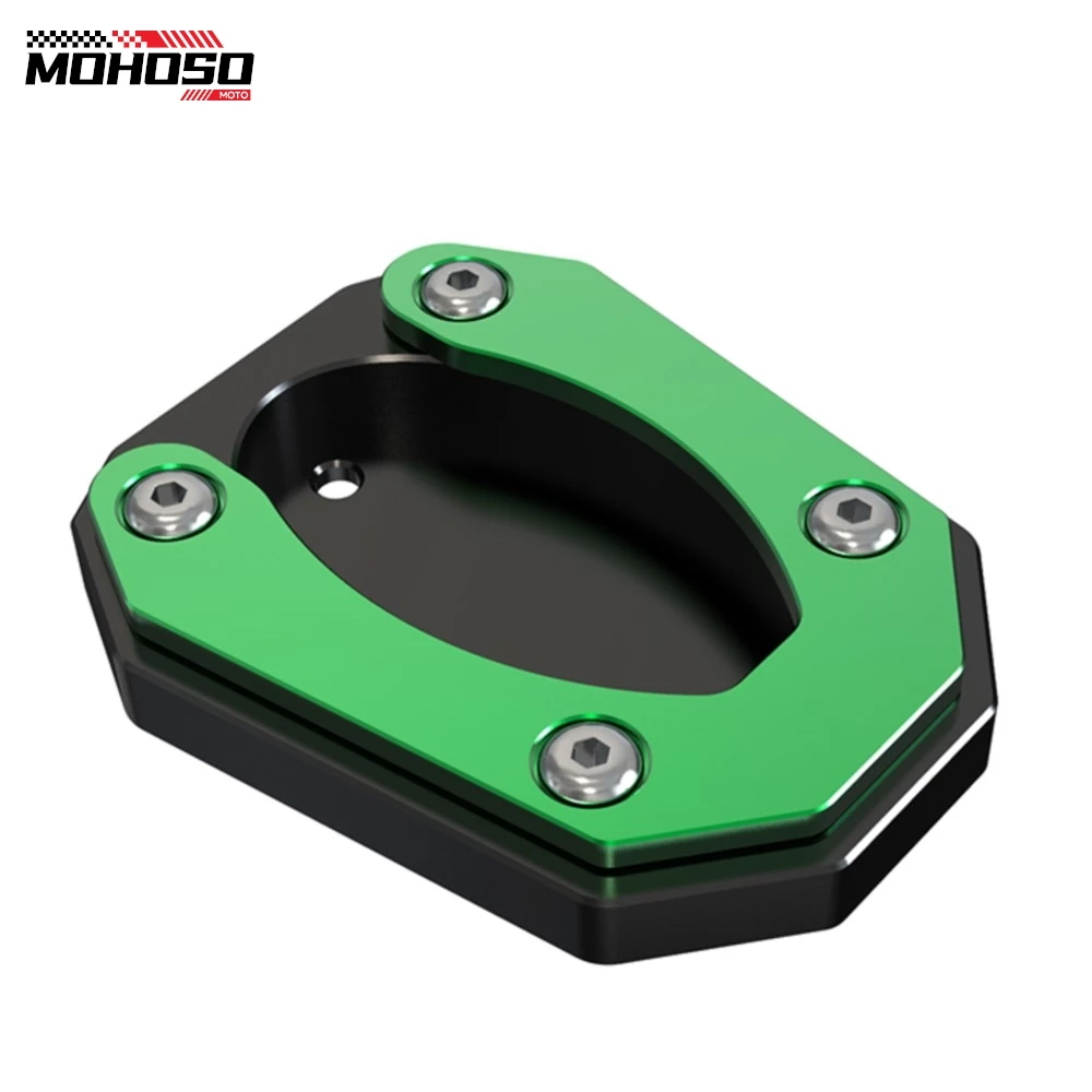 Motorcycle Side Stand Enlarger Kickstand Enlarge Plate Pad For Kawasaki Ninja ZX-4RR ZX-4R ZX4RR ZX4R ZX-25R ZX25RR 2023 2024