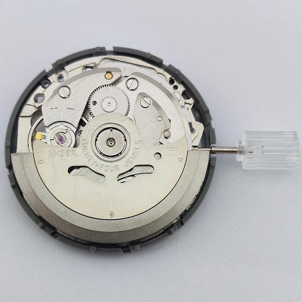 NH36 Movement Automatic Mechanical White Japanese Disc 3.0/3.8 Crown NH36A Mod Replace Mechanism 24 Jewels Watch accessories image 2