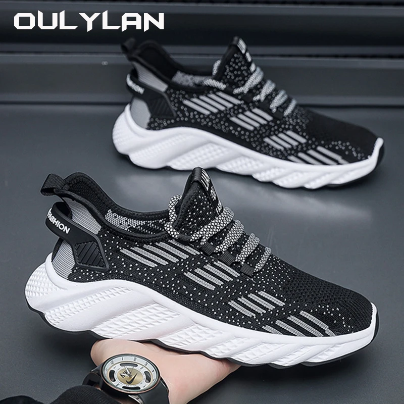 2024 Men Running Shoes Outdoor Sports Men's Sneakers Mountaineering Shoes Breathable Sneaker Summer Comfortable Casual