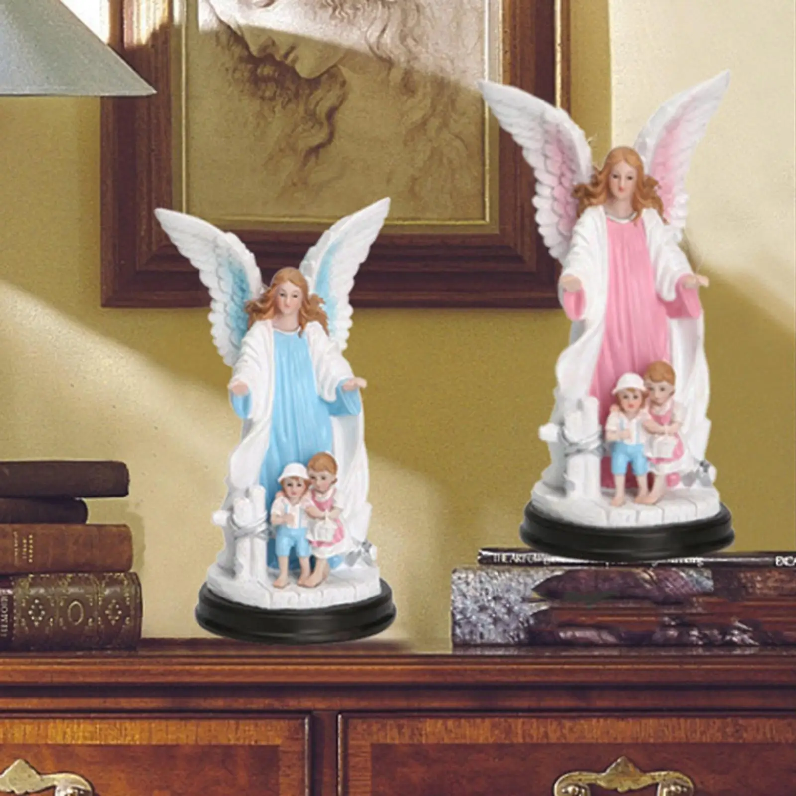 

Креативная фигурка ангела, милый ангелочек-керибим, скульптура из смолы, молящаяся статуэтка, украшение для дома, сада, гостиной