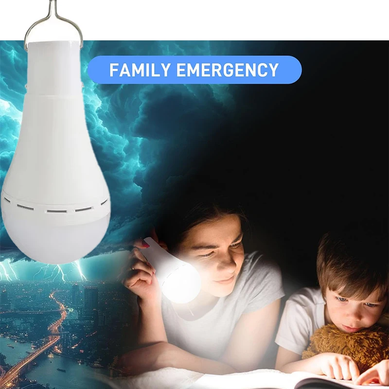

LED Hanging Solar Light IP68 Waterproof USB Charged Emergency Sunlight Powered Lamp Outdoor Camping Tent Lights Emergency Ligh