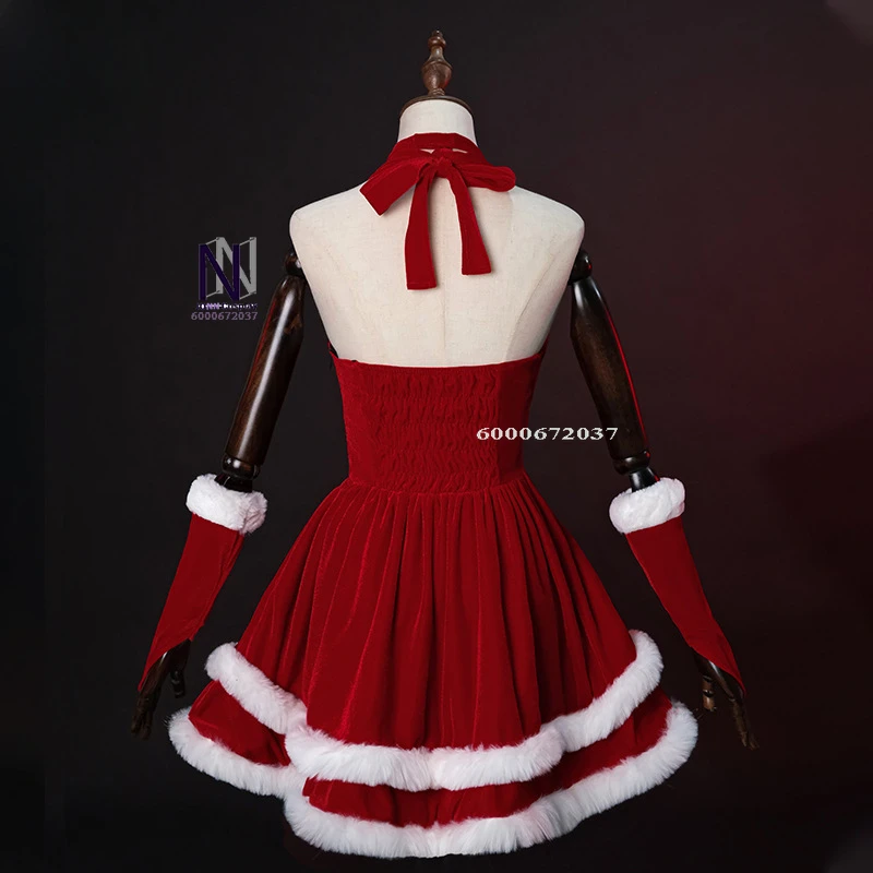 Hot Christmas Cos Clothe for Performance Sexy Dress New Year's Full Set with Hat Cosplay Costume for Women's Love Live Anime