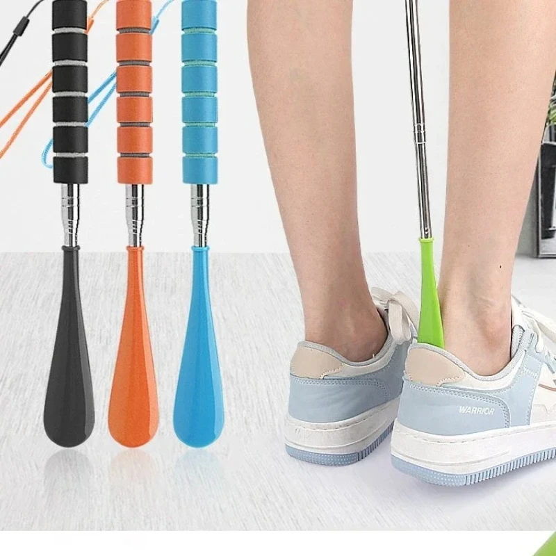 6-color Stainless Steel Stretchable Shoe Puller with Long Handle A Household  Wearing Artifact Long Handle  Pullerdrawer