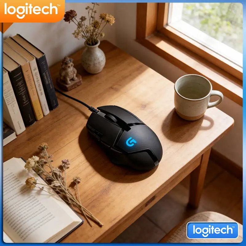 

Logitech G402 Hyperion Fury Gaming Mouse 8 Programmable Buttons 1ms Response Anti-Slip Design for Gamers