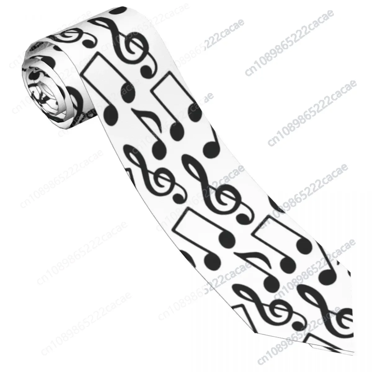 

Men's Tie Music Notes Printed Neck Ties Piano Guitar Kawaii Funny Collar Tie Pattern Wedding Party Quality Necktie Accessories