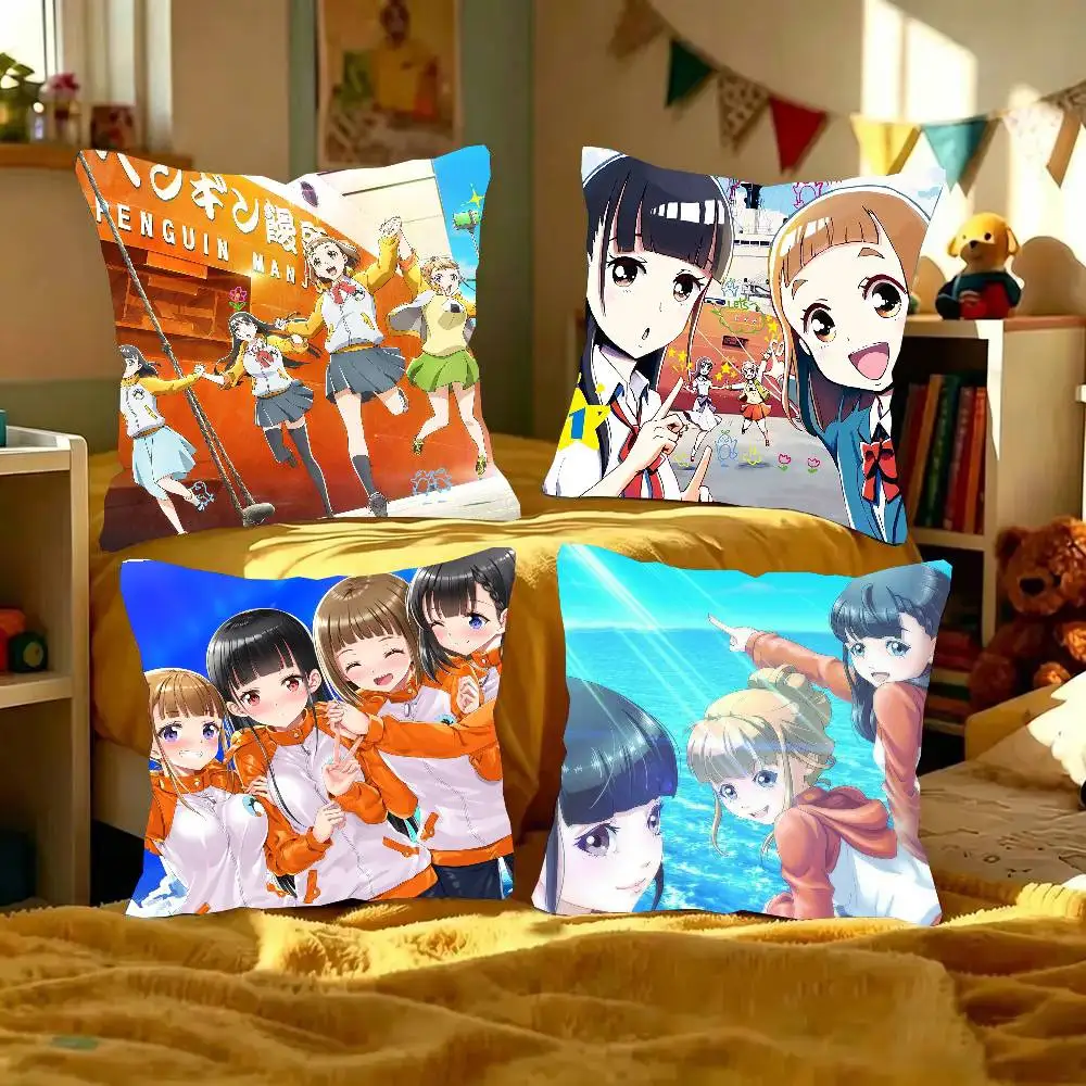 A Place Further Than The Universe Anime Pillow Case Fashion Square Pillowcase Bedroom Sofa Room Ins Decoration Leisure