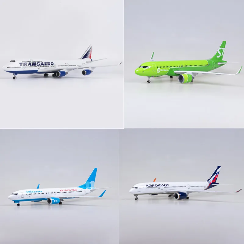 

1/150 Scale Model B777/B747/B737/A320 NEO/A350/ Siberia Russia Airline Aviation Transaero Airplane Resin Collection Display Fans