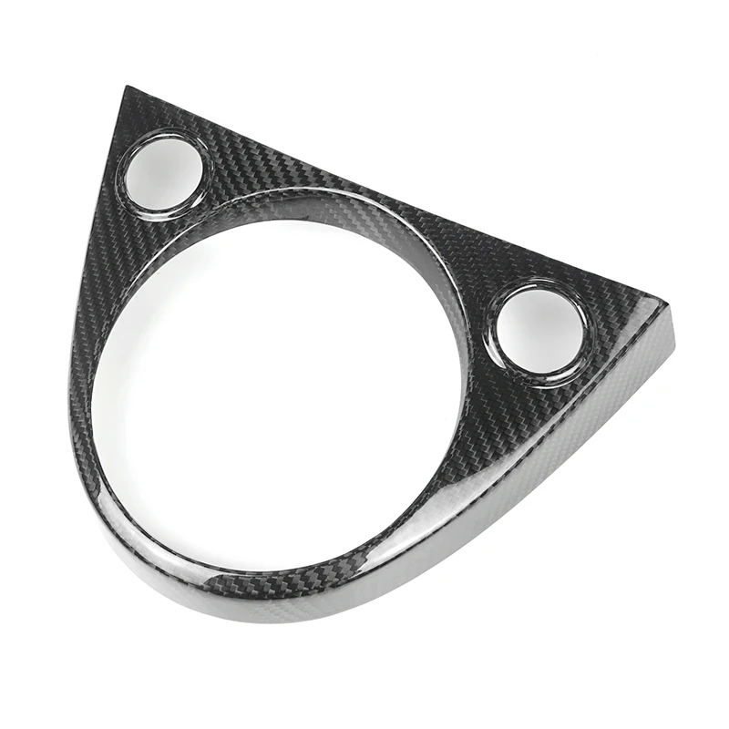 

Fiber Accessories Center Console Shifter Trim Bezel Carbon Fiber Car Accessories For Fiat 500 2011-2019