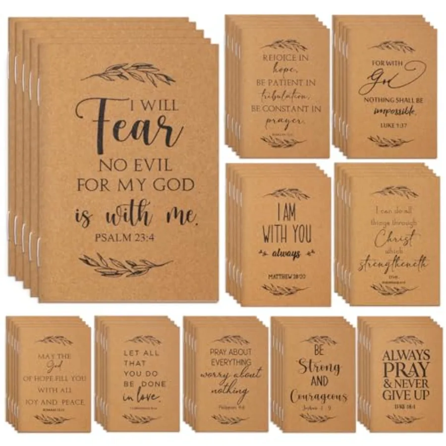

Pcs Father's Day Christian Gift Bible Verse Journal Christian Religious Notebooks Bulk Prayer Journal for Women Men Students Su