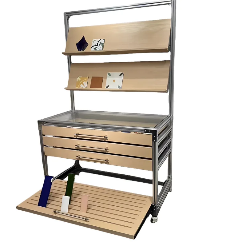 Aluminum profile display rack, newspaper display rack, drawer-type ocean panel studio combination cabinet, library display rack