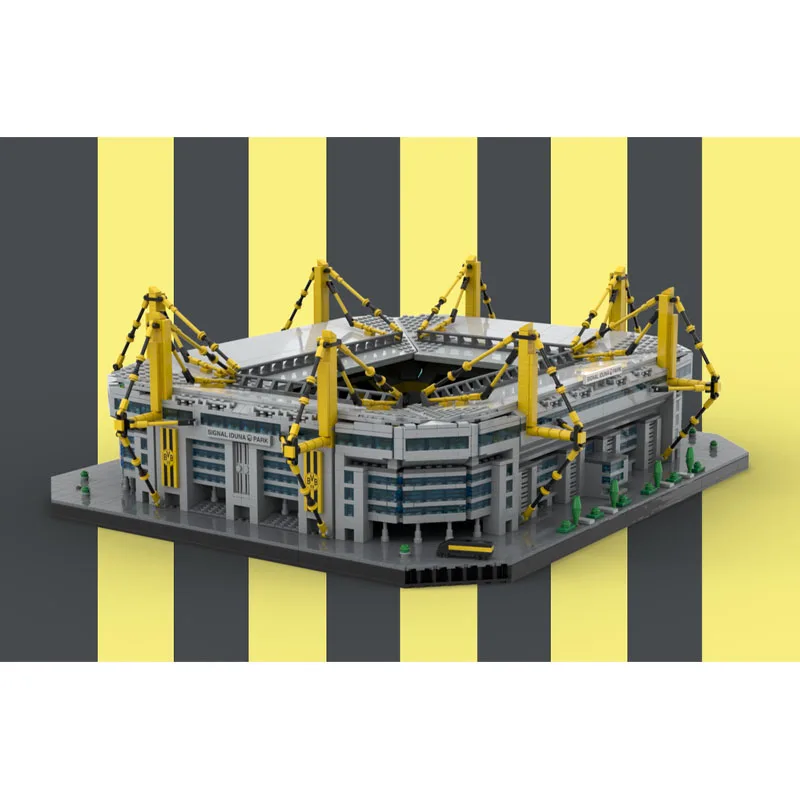 

MOC-177065 Dortmund Westphalia Stadion 1:500 Building Block Model 5844 PartsMOC Creative Boy Kids Christmas Birthday Toys Gifts
