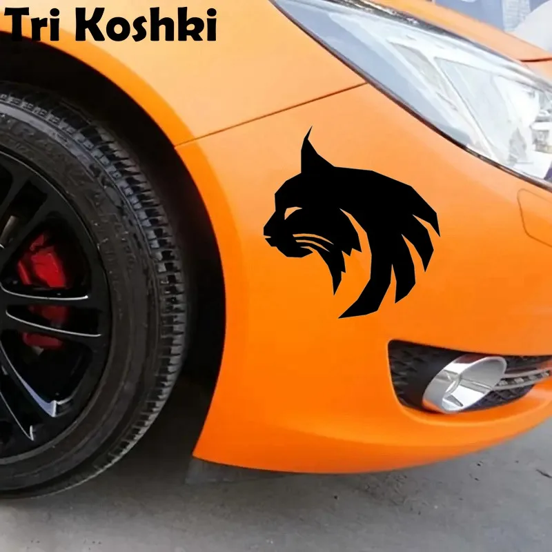 Tri Koshki KT050 Animal Lynx Car Sticker Vinyl Decals Reflective Sticker on Car Body Sticker Wall Motorcycle Wall Laptop Door