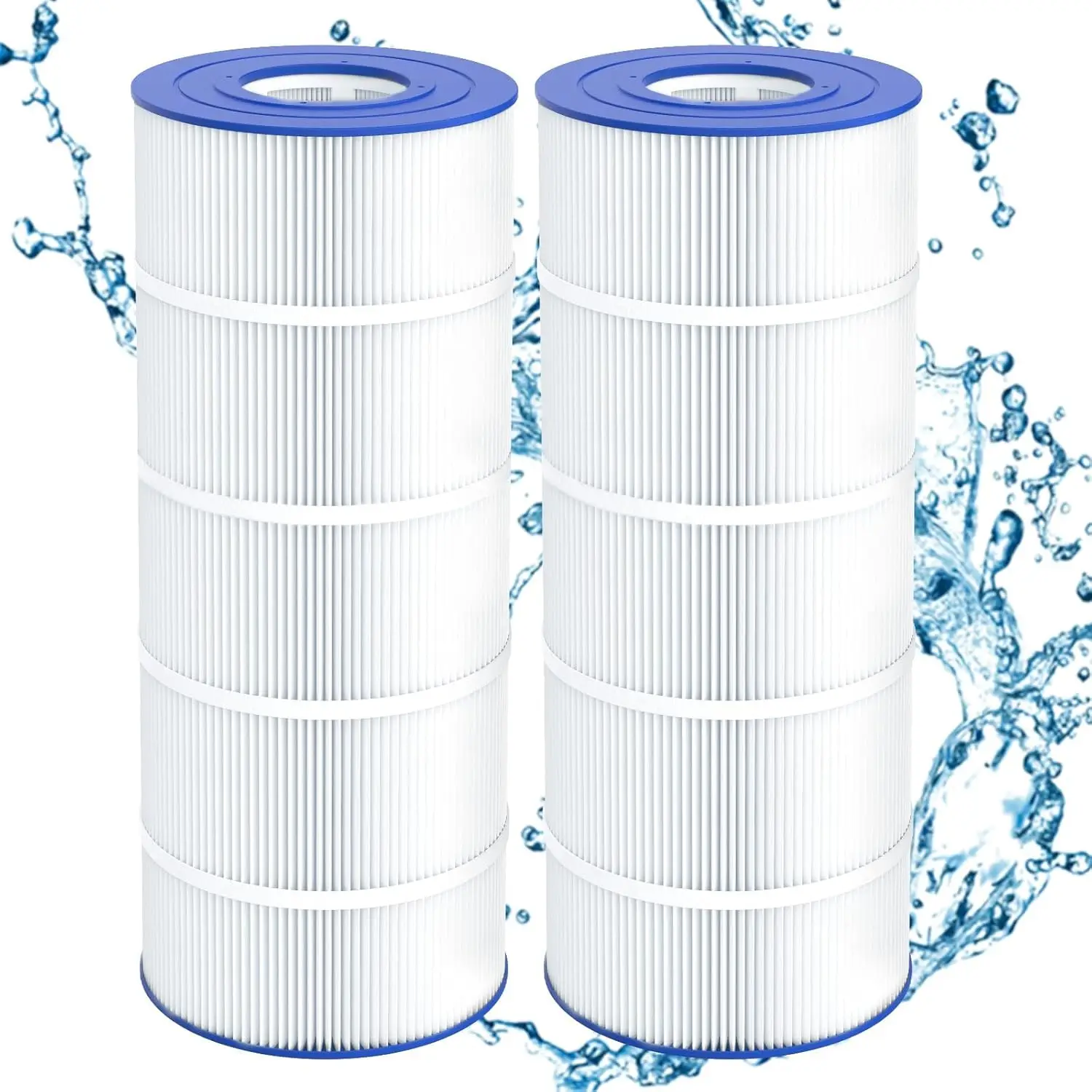 

2 Pack Replacement Pool Filter Cartridge, 120 Sq. Ft, Compatible with Various Models for Efficient Water Cleaning
