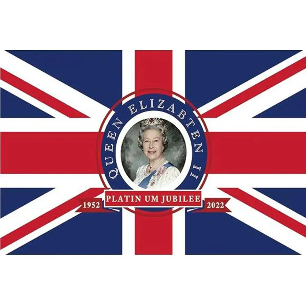 2X3FT CUSTOM SINGLE SIDED Queens Platinum BANNER FOR 150x90cm Jubilee HISTORY MUSIC Flag
