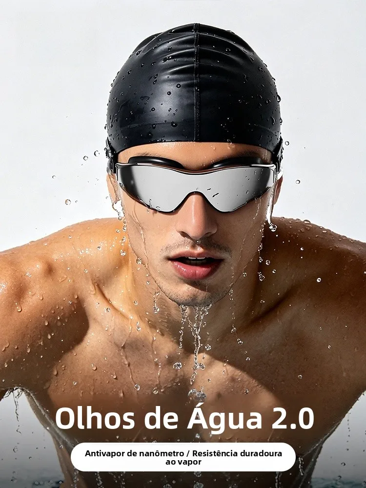 swimming-goggles-for-men-and-women-high-definition-anti-fog-waterproof-coated-swim-cap-set-prescription-available-silico
