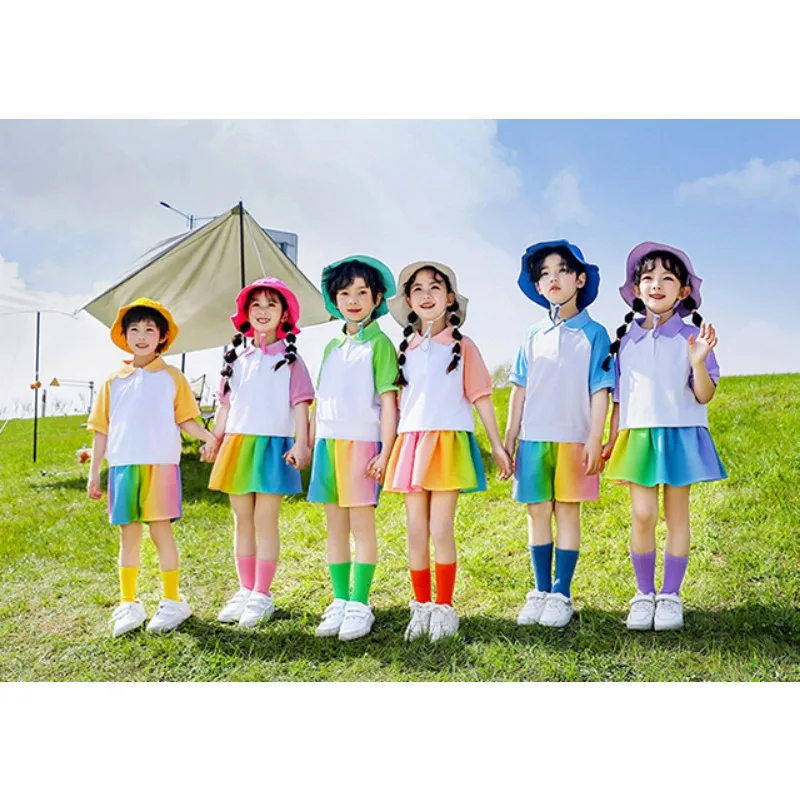 Cheerleading Team Uniform para o Sports meet, Summer Graduation, June 1st Performance Uniform