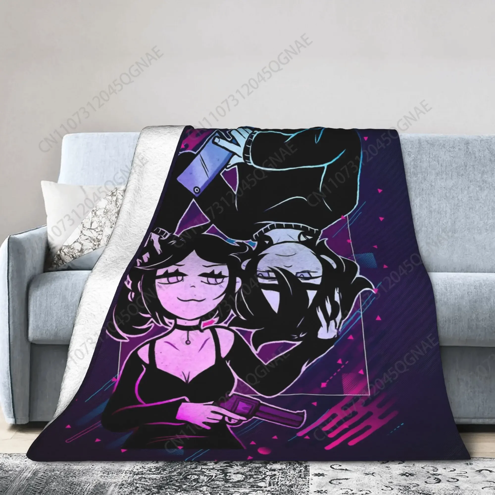 Custom Ashley And Andrew Velvet Throw Blankets The Coffin Of Andy And Leyley Modern Blanket For Bed Couch Super Warm Bedroom Qui